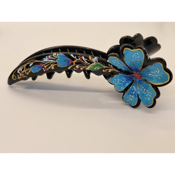 Lacquerware Tong\'s by Linda Flowers Butterfly Hairclip Hair Clip Set of 3 main image 11